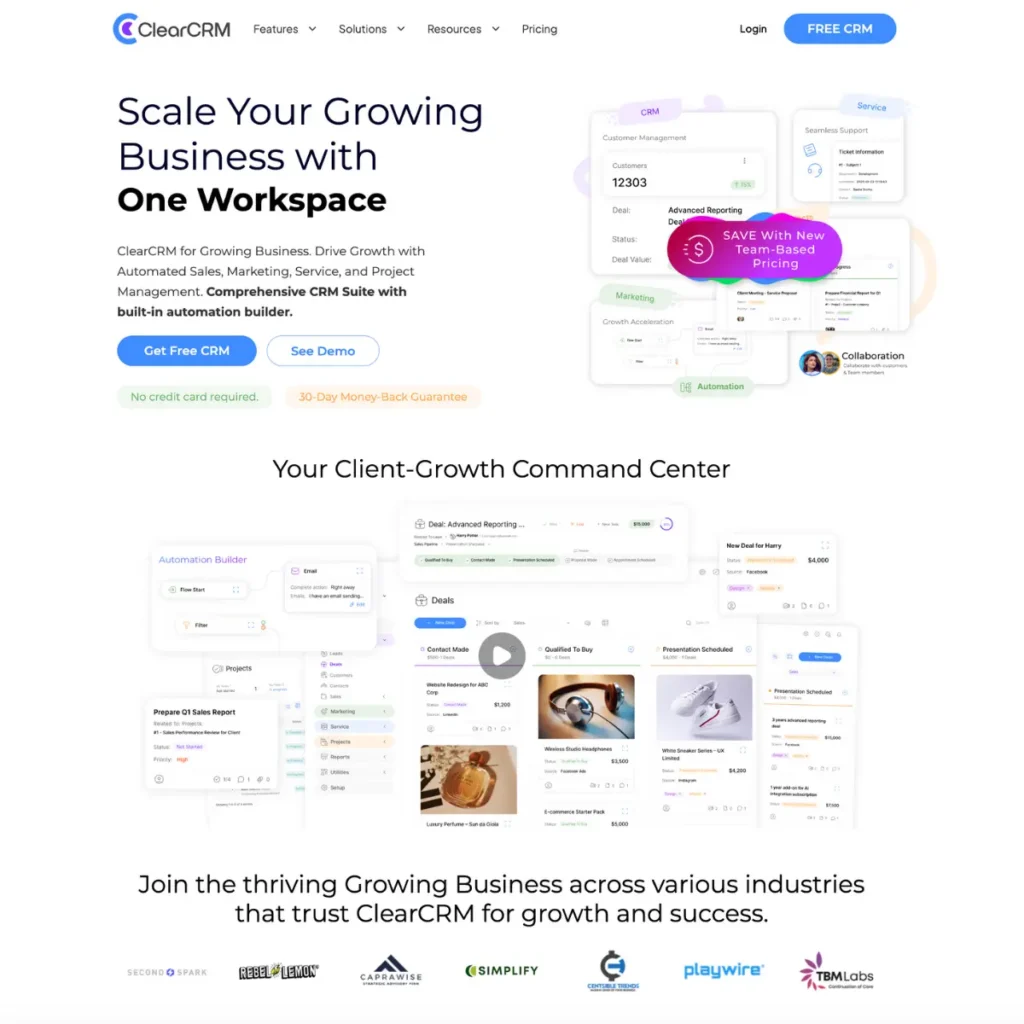 ClearCRM AI automated CRM tool