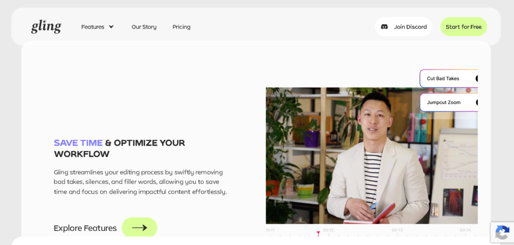 Gling AI-Powered Editing