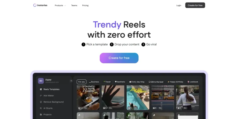 Instories app