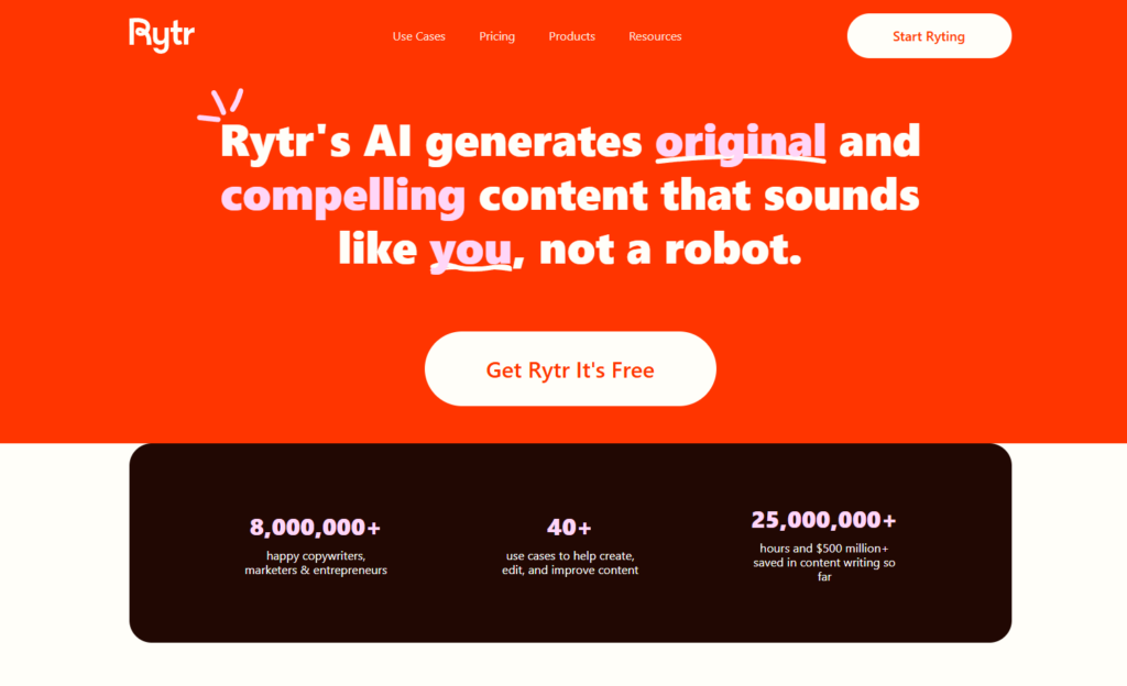 Rytr ai tools for content writing