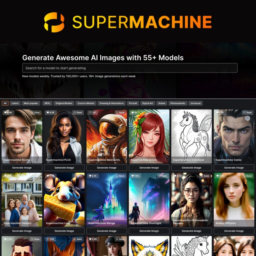 SUPERMACHINE Ai generative art