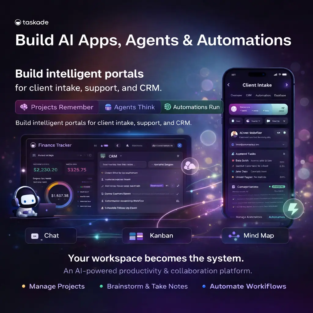 Taskade 2 Taskade build AI apps agents automations