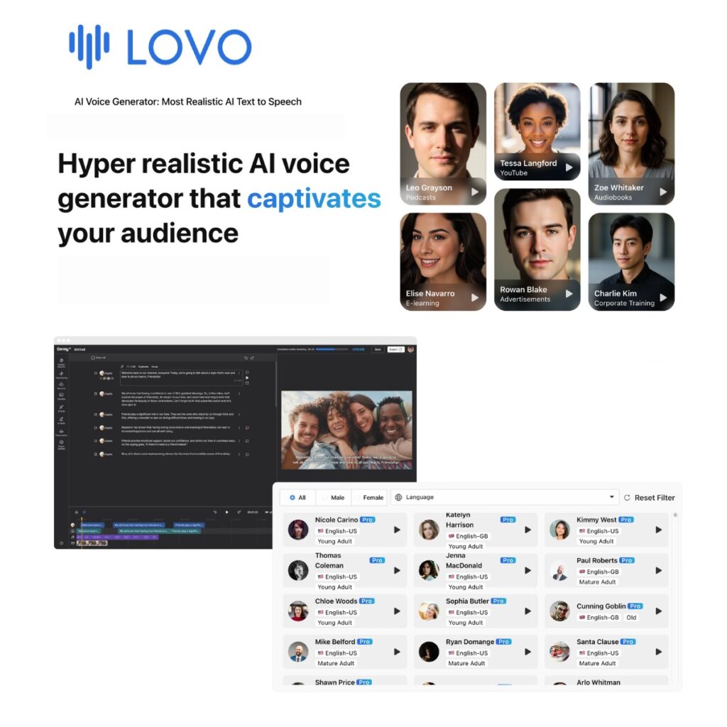 LOVO 2 lovo AI Realistic AI voices