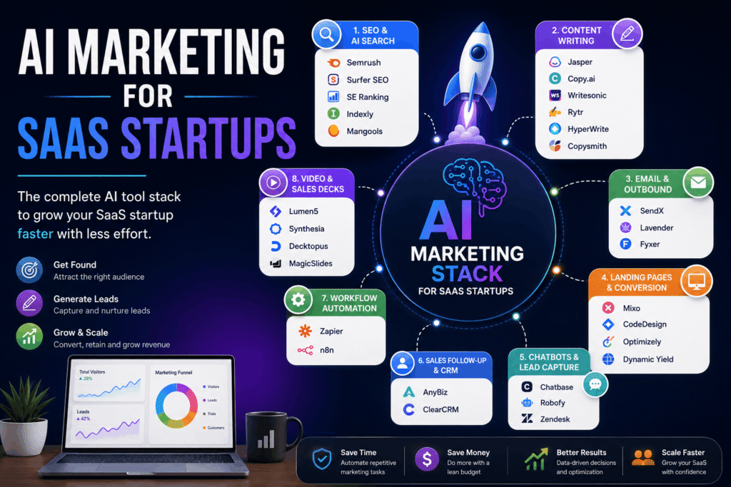 AI Marketing for SaaS Startups Tools, Strategies & Tips