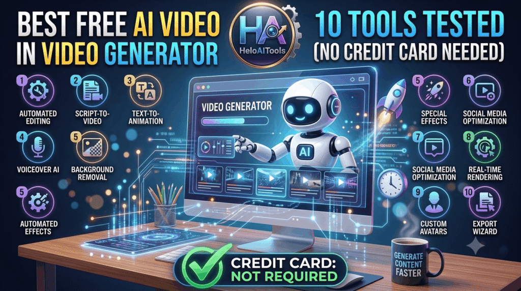Best Free AI Video Generator in 2026 10 Tools Tested (No Credit Card Needed)