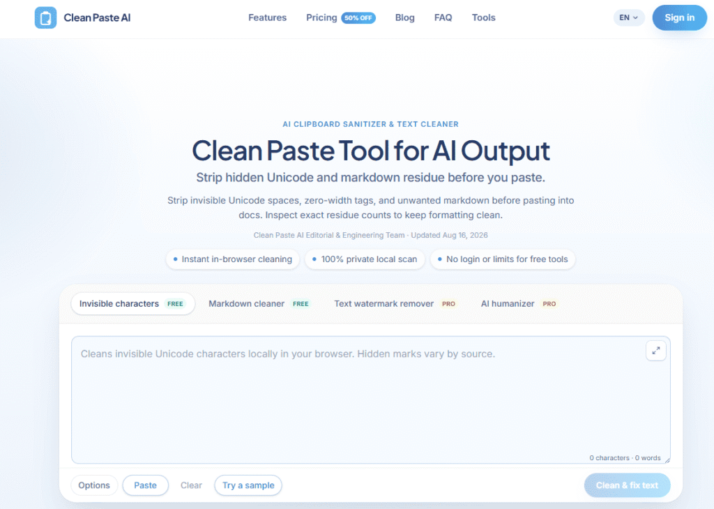 Clean Paste AI