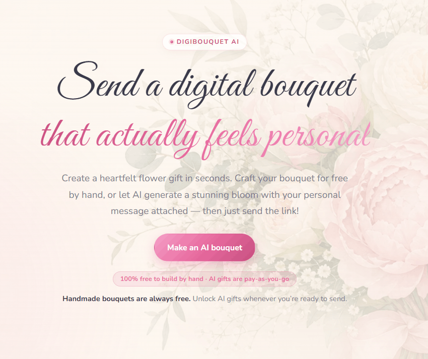 DigiBouquet AI tool