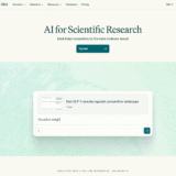 Elicit AI for Scientiﬁc Research