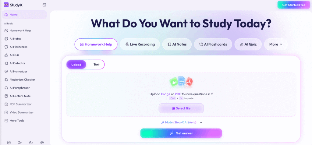 StudyX Ai tool