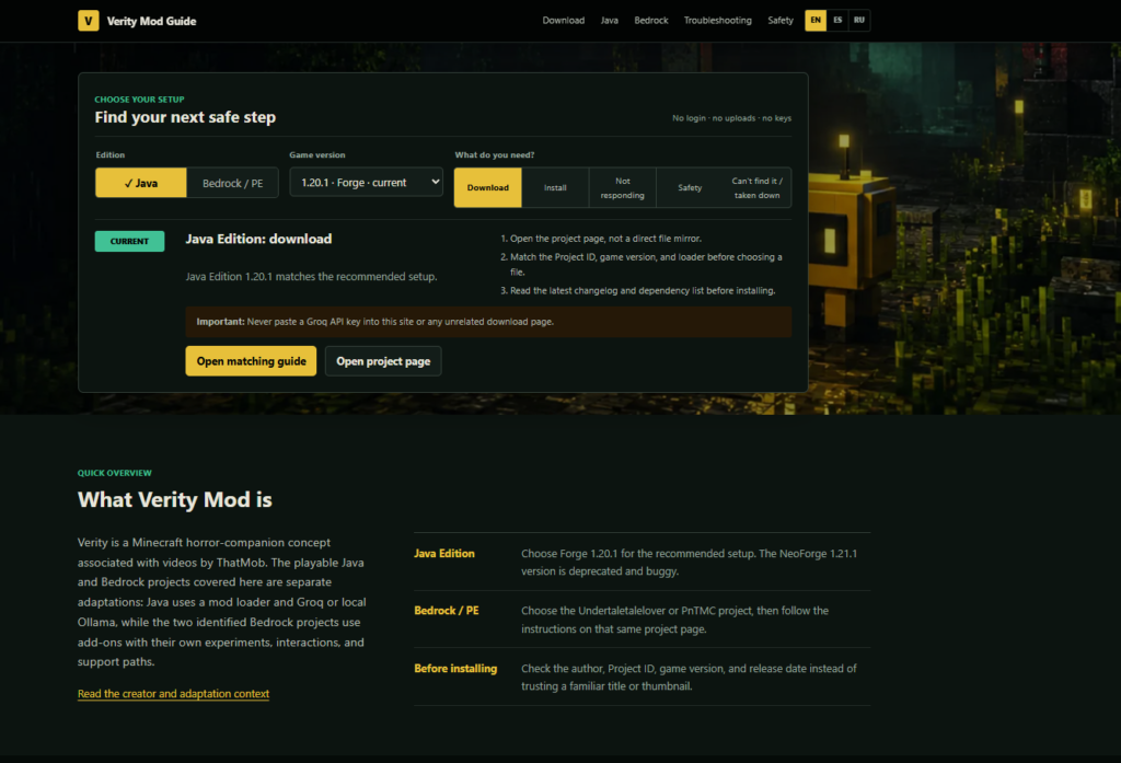 Verity Mod Guide 2 Verity Mod Guide