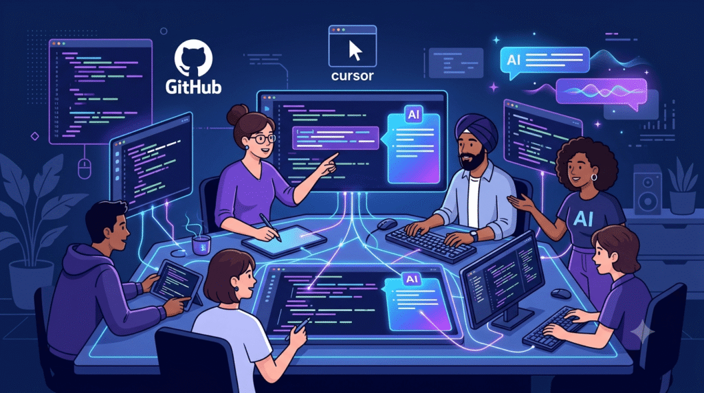 best ai coding tools for team collaboration 2026 — developers working together with AI coding assistants