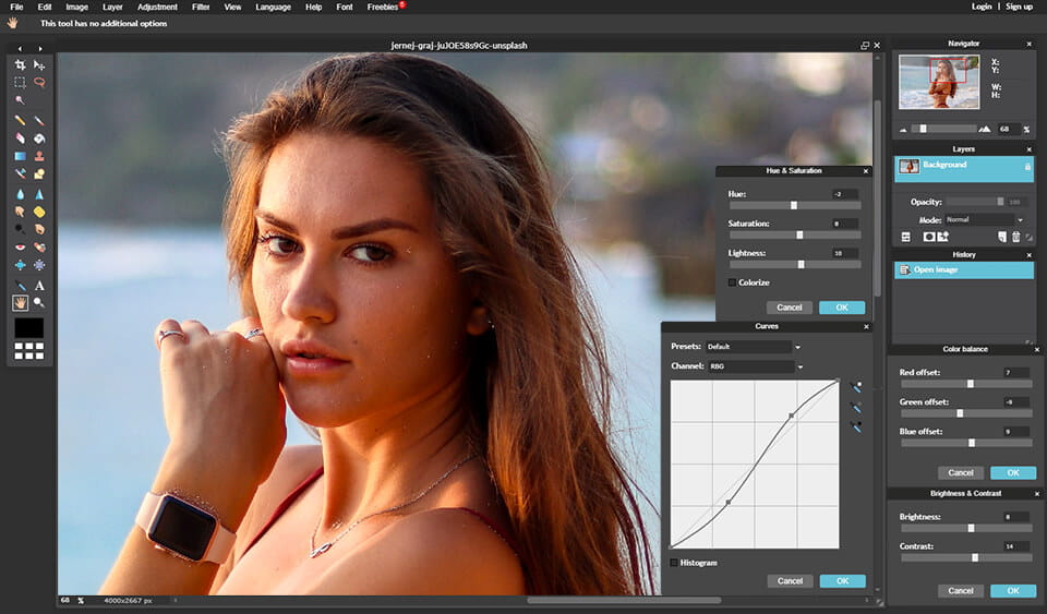 pixlr AI interface