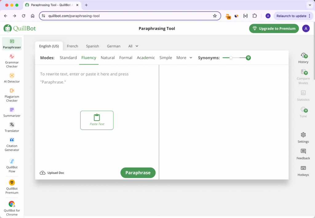 QuillBot 2 quillbot.com-paraphrasing-tool-first-screen img