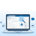 AI tools generating LinkedIn posts automatically on a laptop screen