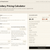 Embroidery Pricing Calculator