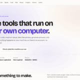 FreeGen.ai interface showing local AI tools for chat, transcription, and image generation