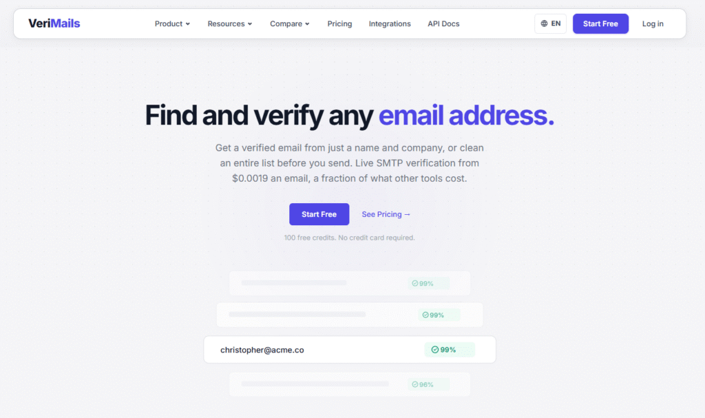 VeriMails 2 VeriMails Email Finder