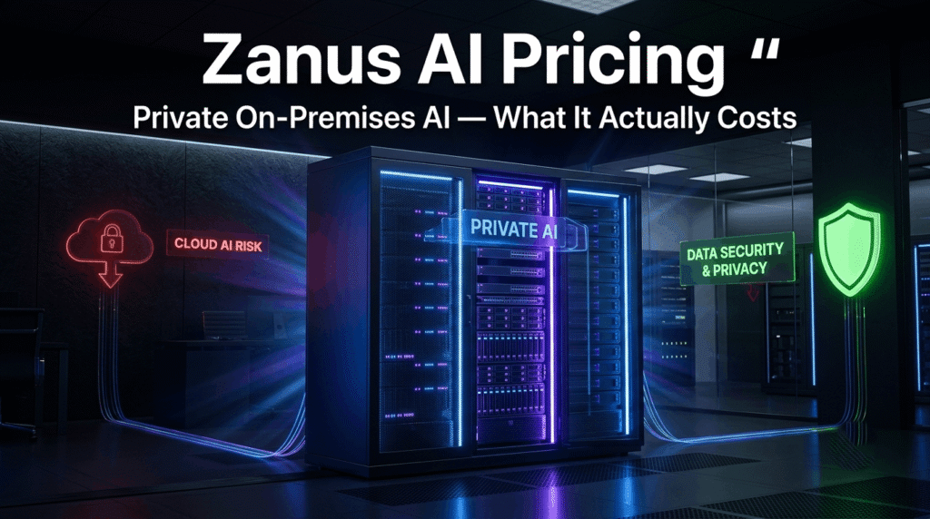 Zanus AI private enterprise AI server pricing breakdown 2027