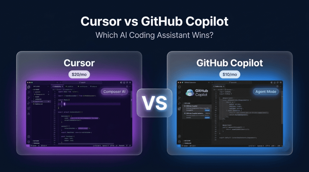 Cursor vs GitHub Copilot comparison — which AI coding assistant is worth it for developers