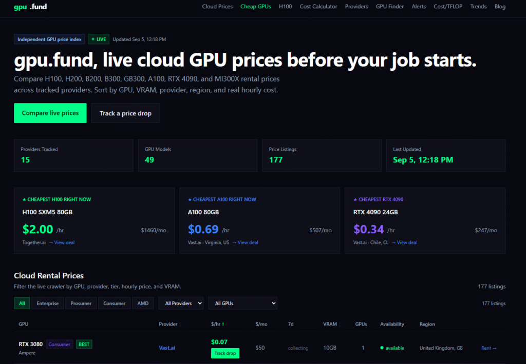 gpu.fund 2 gpu fund AI Cloud